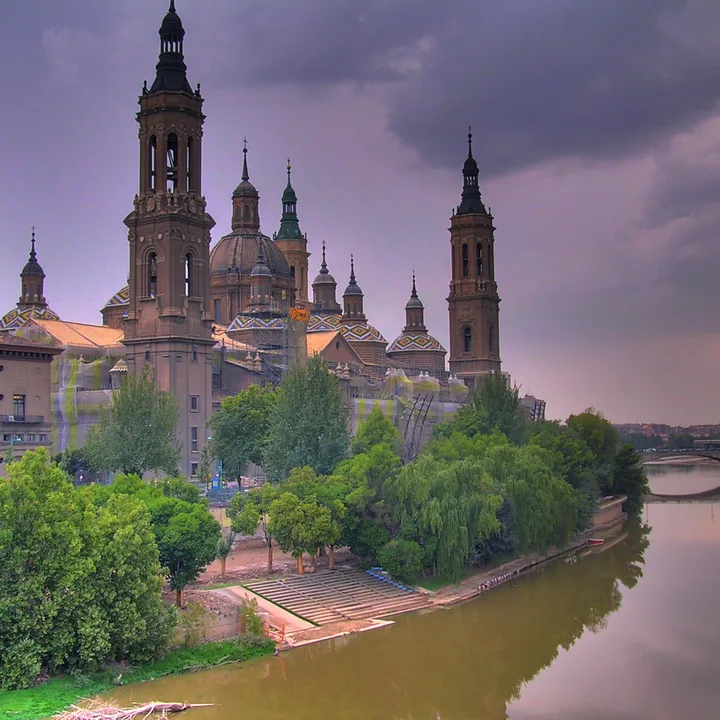 Basílica del Pilar sobre el Ebro · Zaragoza